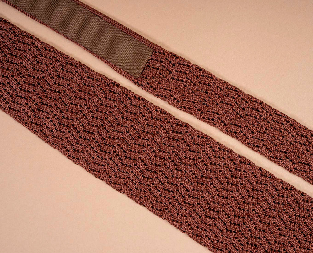 cravatta rossa maglia seta paolo albizzati 