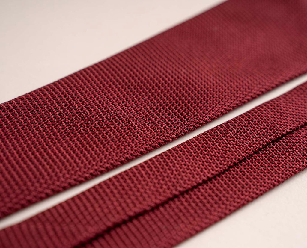 cravatta rossa garza seta paolo albizzati 