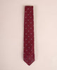 Original Grenadine Silk Tie - Burgundy and White Flower