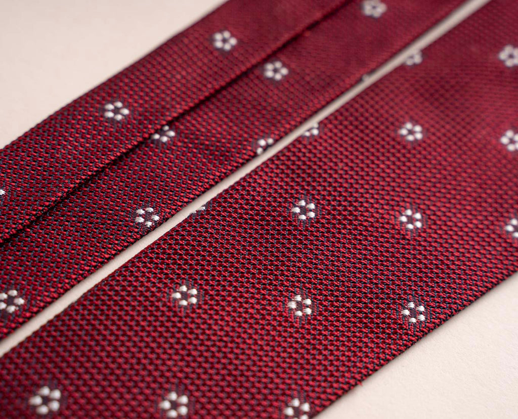 cravatta bordeaux floreale paolo albizzati 