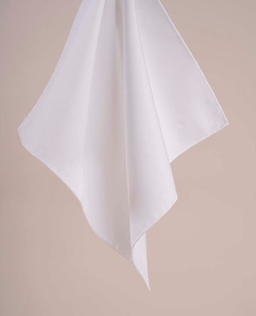 white classic pocket square paolo albizzati