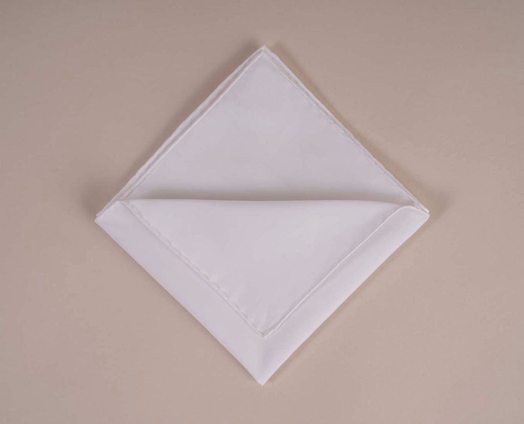 fazzoletto bianco cotone classico paolo albizzati