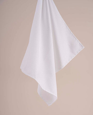 white cotton pocket square paolo albizzati