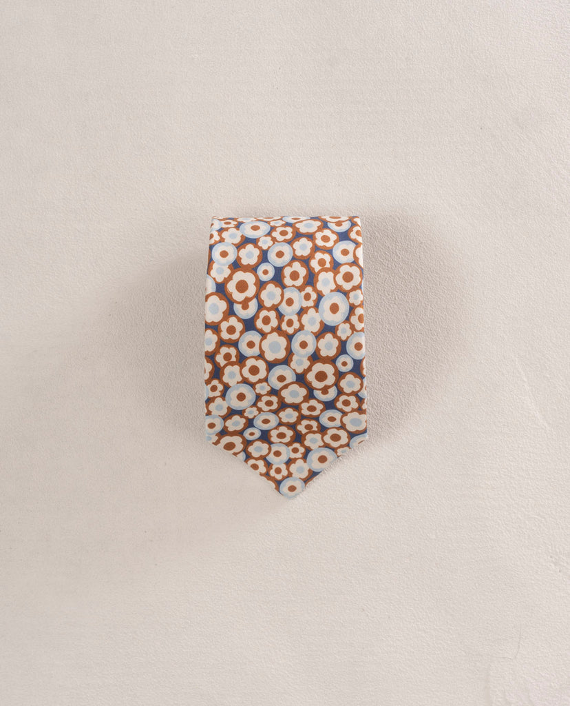 cravatta blu e bianca in seta uomo paolo albizzati