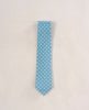 Twill Silk Tie-Blue and Green Medallion Print