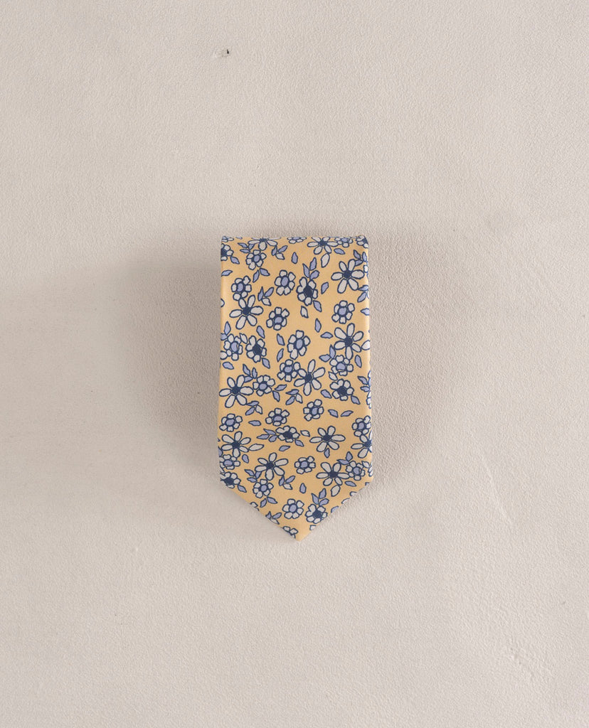 cravatta gialla in seta uomo paolo albizzati