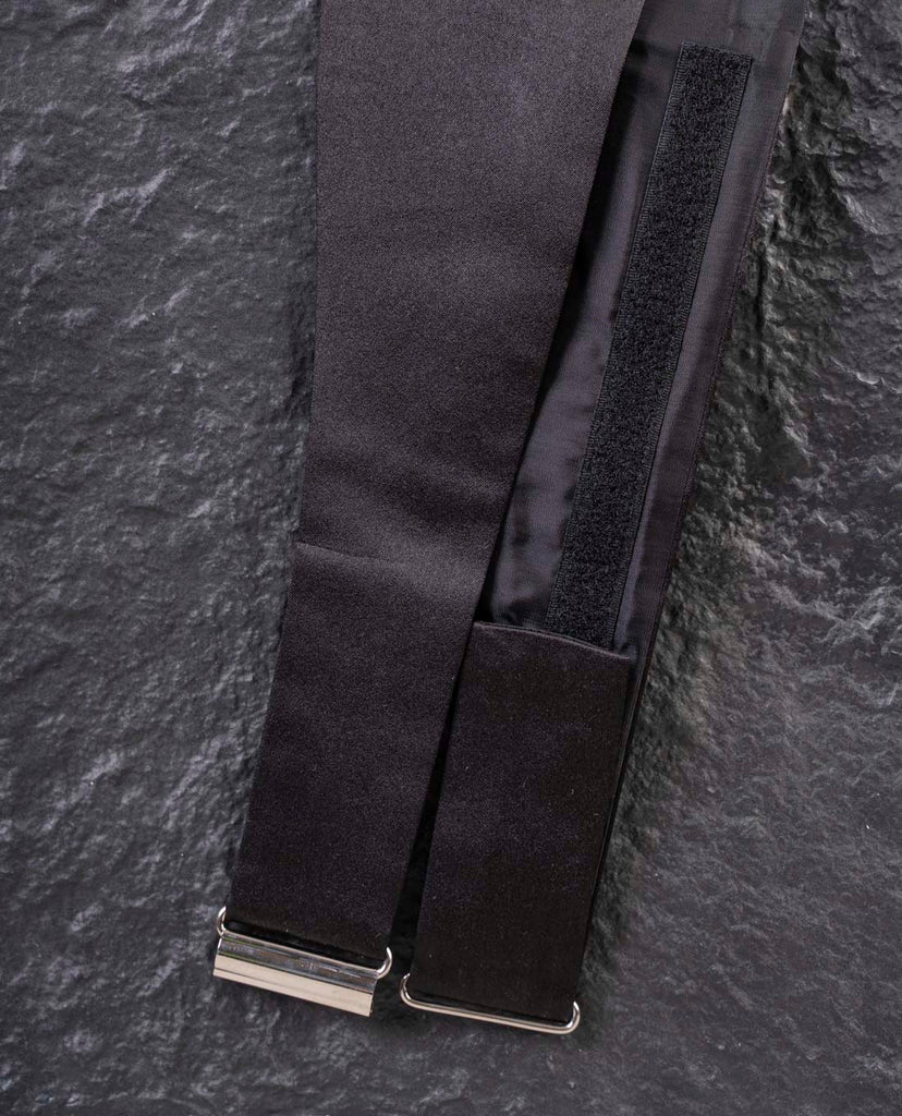 fascia smoking uomo nera seta paolo albizzati