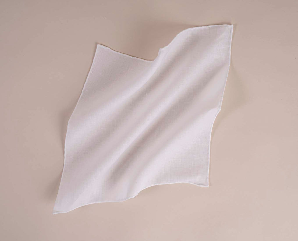 classic white linen foulard paolo albizzati