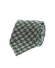 Bouclé Silk Tie - Green Houndstooth