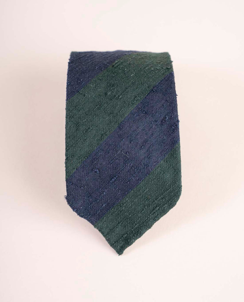 cravatta righe verdi blu seta paolo albizzati 