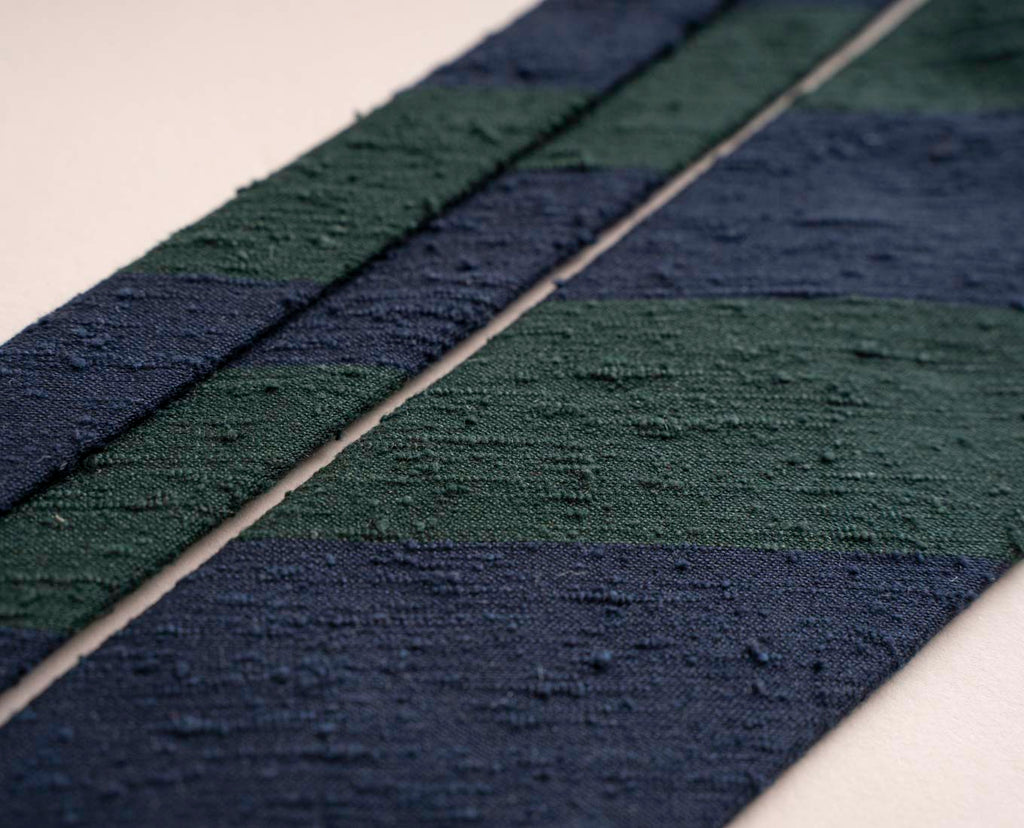 green blue shantung silk tie paolo albizzati 