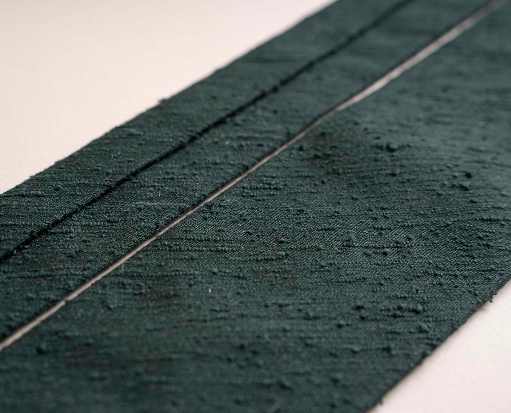 green plain shantung silk tie paolo albizzati 