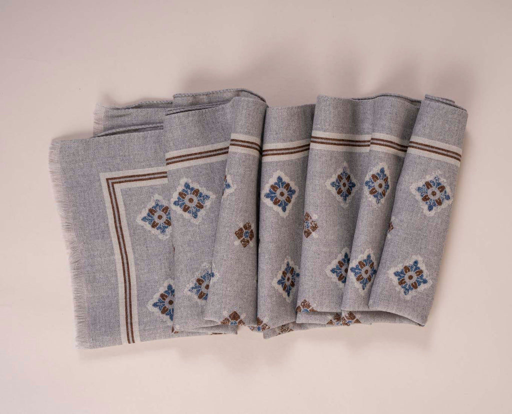 sciarpa grigia uomo lana paolo albizzati