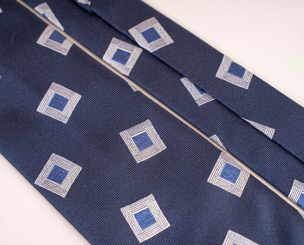 cravatta quadri seta jacquard paolo albizzati 