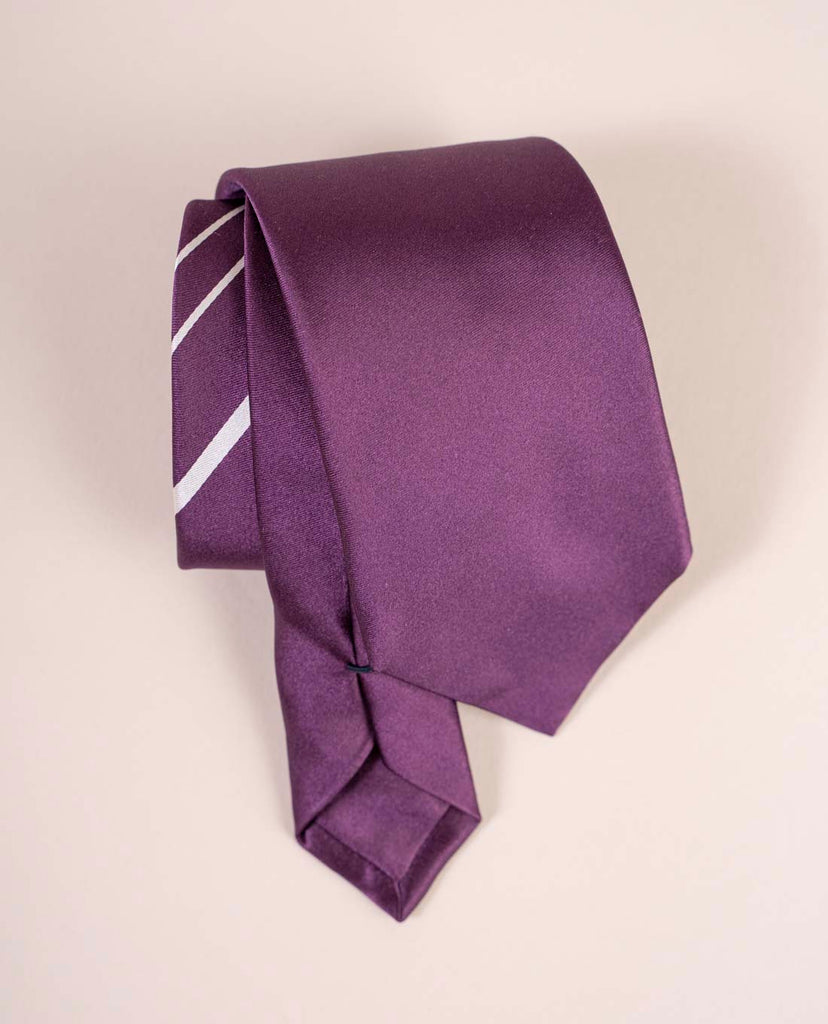 cravatta viola seta jacquard paolo albizzati 