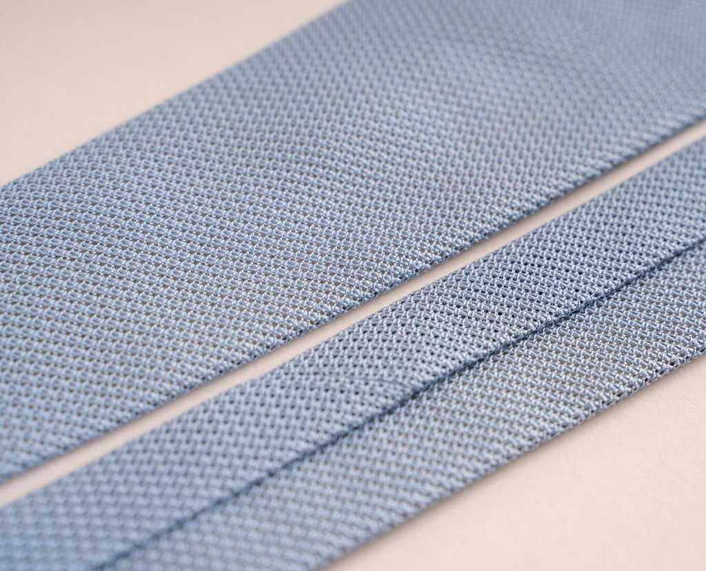 cravatta uomo azzurra garza seta paolo albizzati 