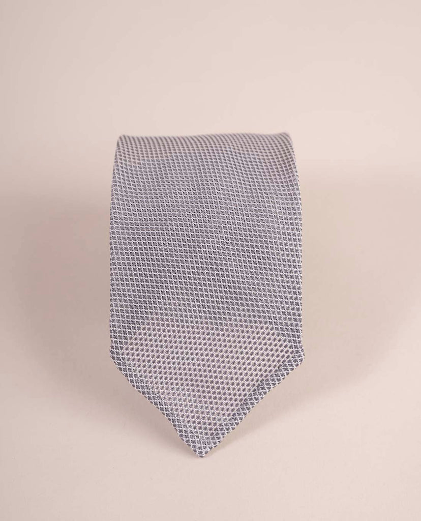 cravatta grigia garza seta paolo albizzati 