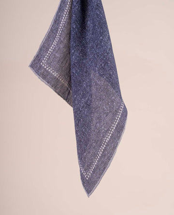 blue linen cotton pocket square paolo albizzati