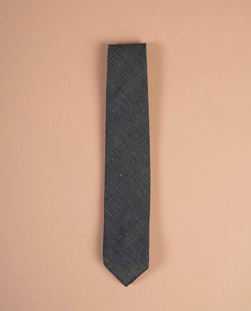 military green linen tie paolo albizzati