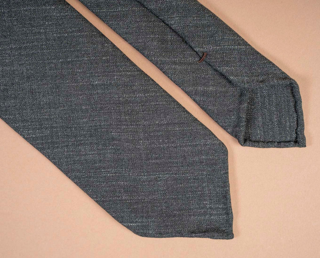 cravatta misto lino verde paolo albizzati