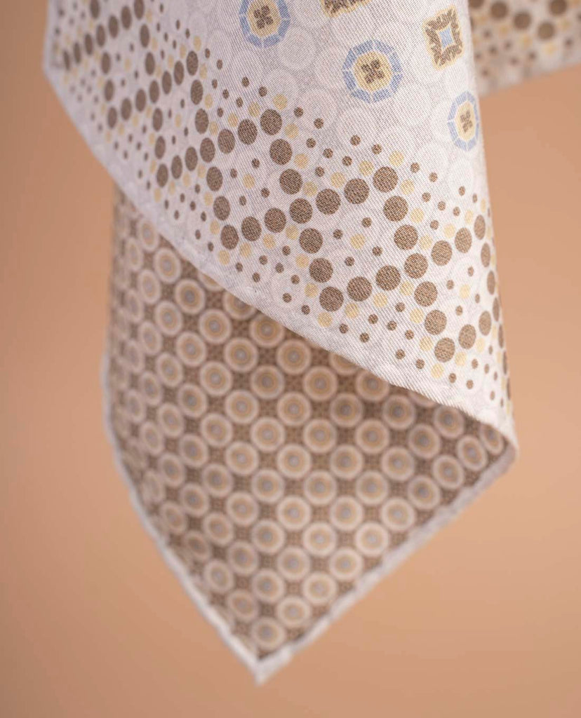 white reversible pocket square paolo albizzati