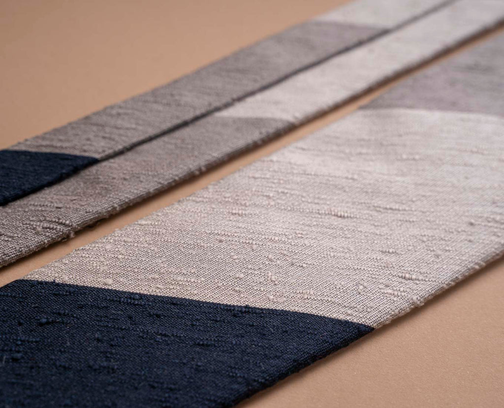 colorful striped shantung tie paolo albizzati 