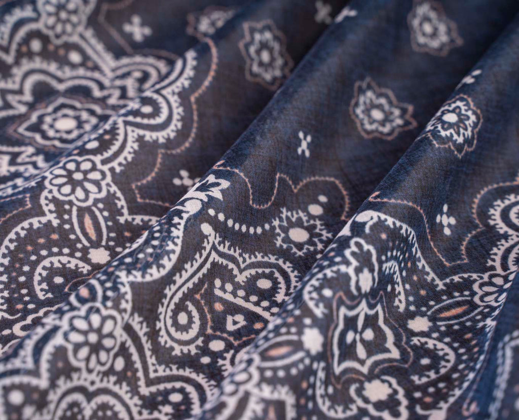 paisley print cotton bandana paolo albizzati