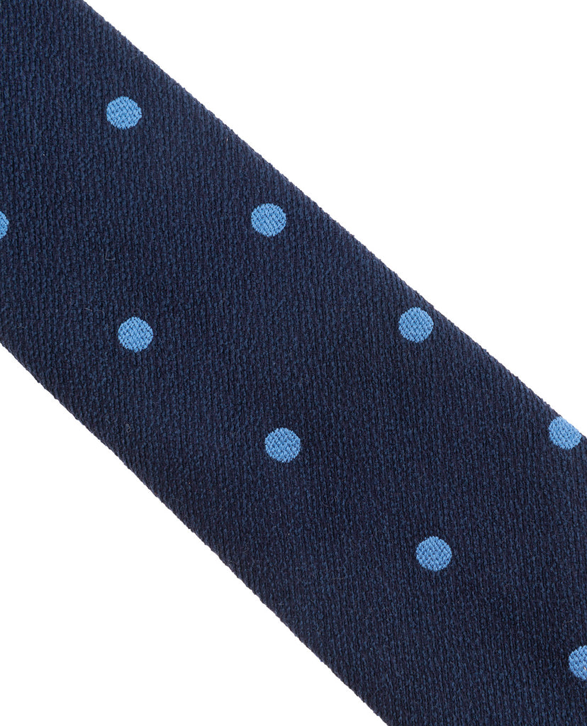 cravatta blu pois seta boucle paolo albizzati 