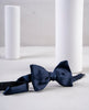 Original Tailored 7 cm Pre-Tied Bow Tie - Navy Blue Silk Satin