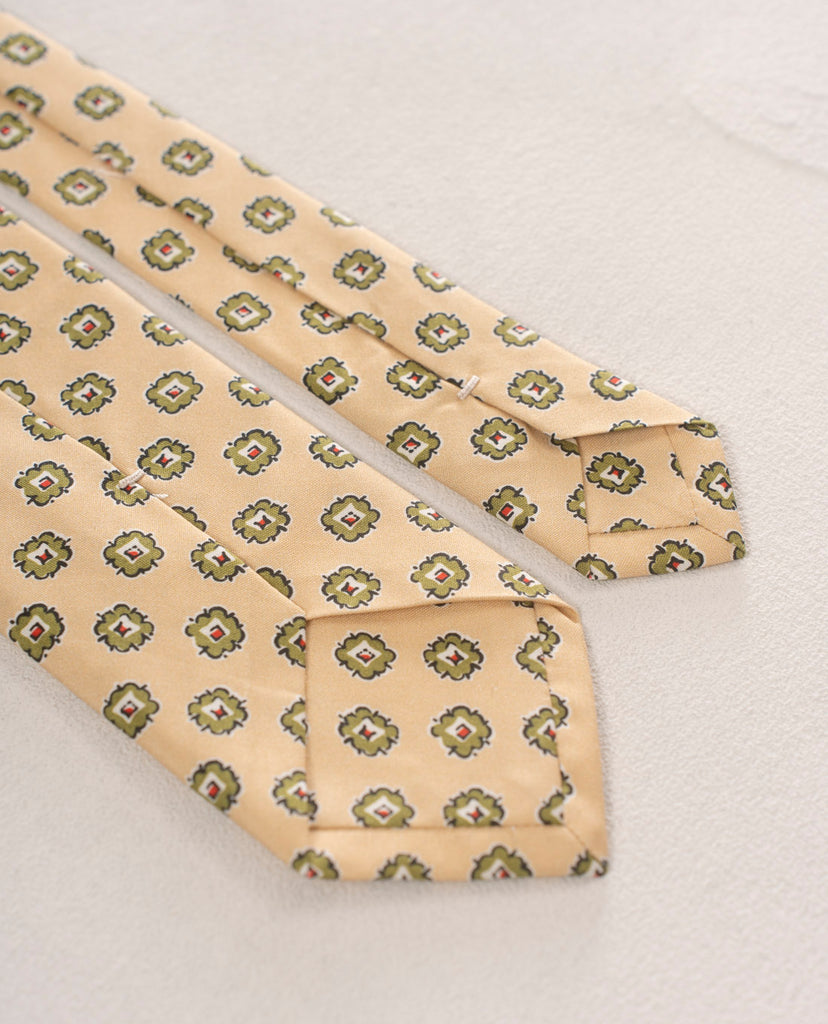 yellow silk tie man paolo albizzati