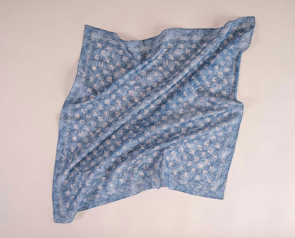 bandana blu quadri uomo paolo albizzati