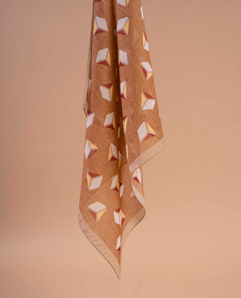 sciarpa cotone uomo quadri paolo albizzati