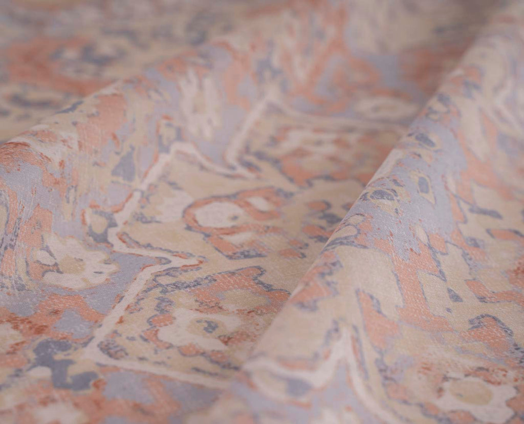 yellow blue paisley cotton scarf paolo albizzati