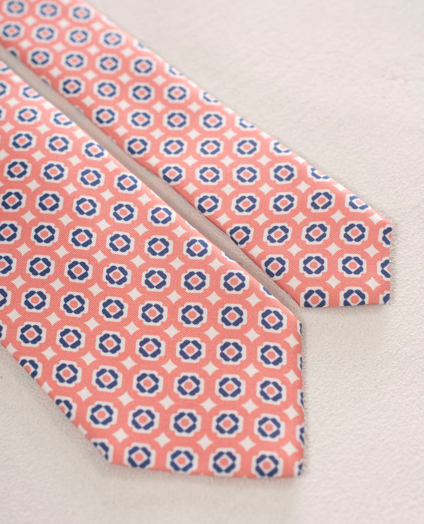pink and blue silk tie for man paolo albizzati