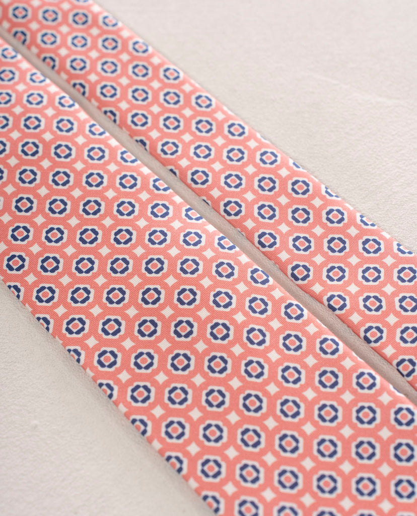 pink and blue silk tie for man paolo albizzati