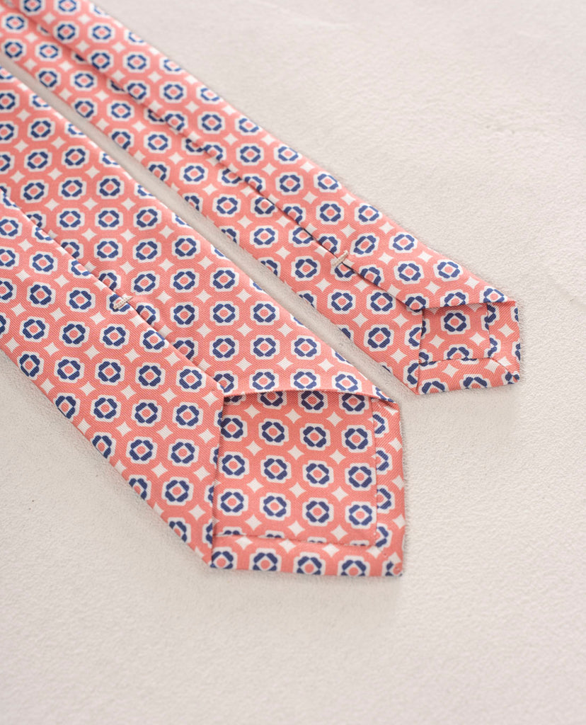 pink and blue silk tie for man paolo albizzati