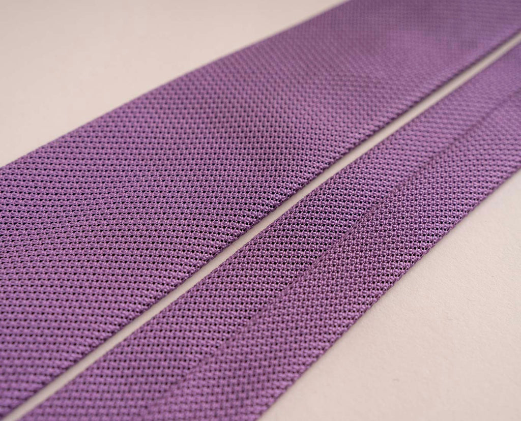 lilac solid grenadine silk tie paolo albizzati 