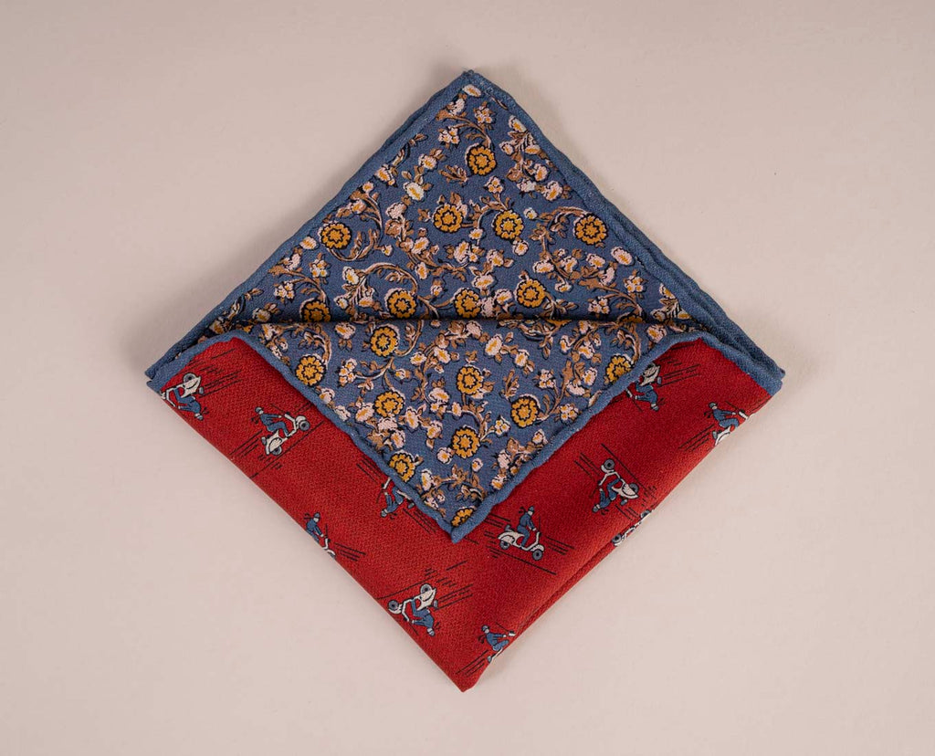 pochette seta stampa italia paolo albizzati 