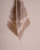 Reversible Silk Cotton Pocket Square - Off-White Foulard Print