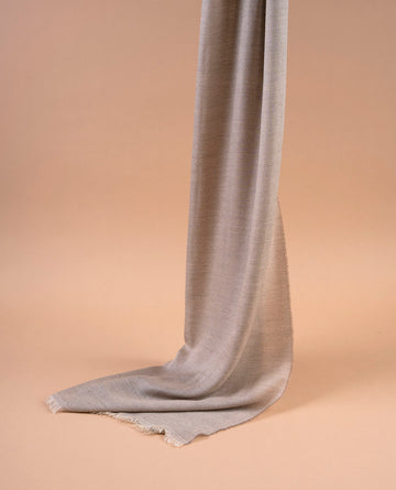 sciarpa marrone chiaro in cashmere e seta per uomo paolo albizzati