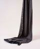 Reversible Madder Silk Printed Scarf - Black Medallion with Paisley on the reverse