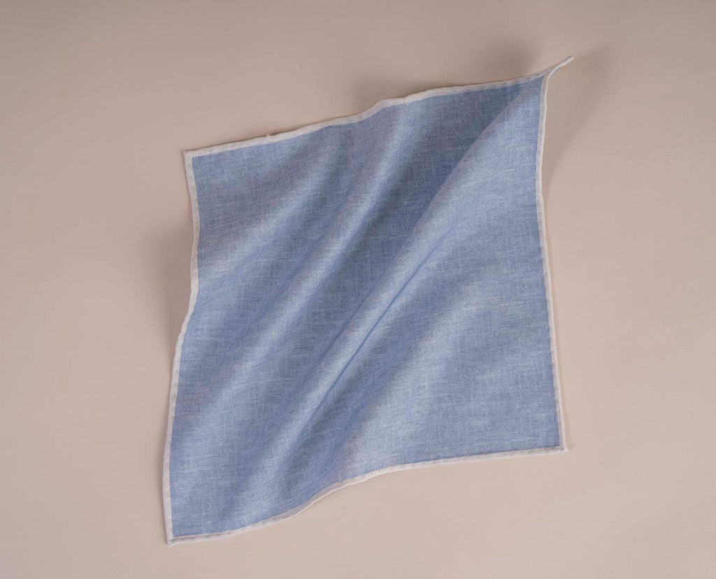 pochette azzura seta cotone paolo albizzati