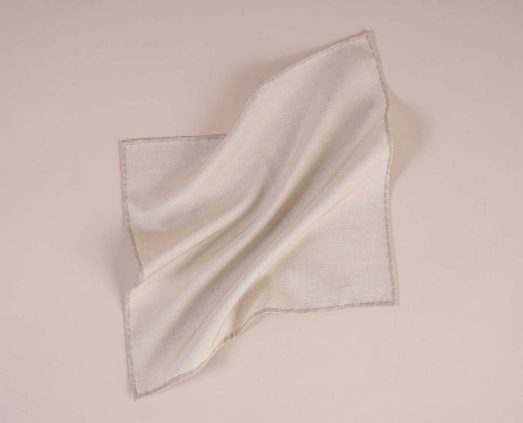 white grey solid pocket square paolo albizzati