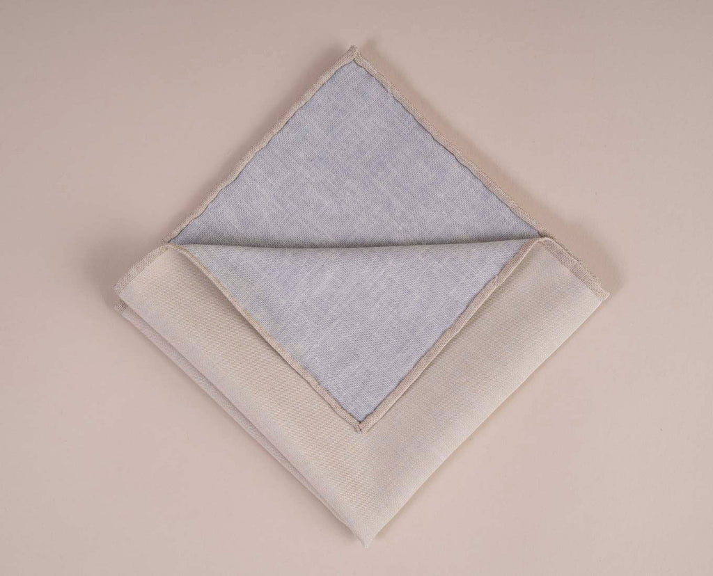 white grey reversible foulard paolo albizzati