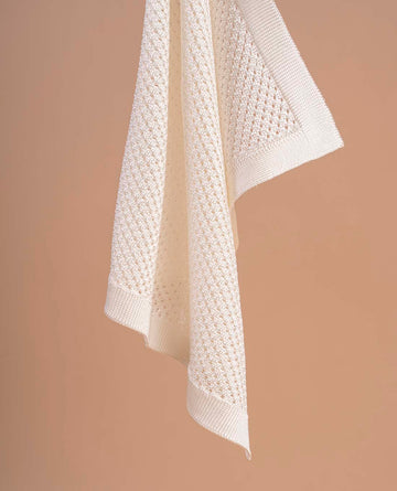 white knitted silk pocket square paolo albizzati 