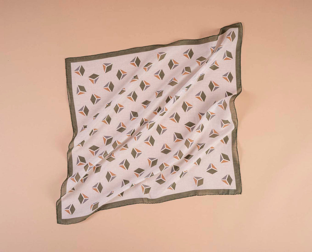 bandana bianca verde uomo paolo albizzati