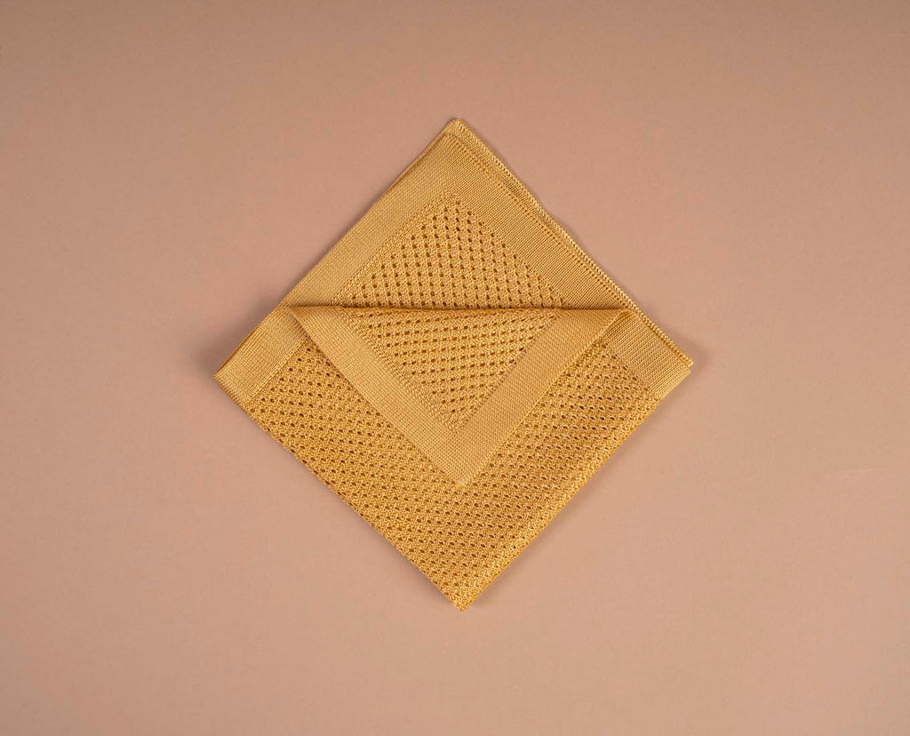 pochette gialla seta maglia paolo albizzati 