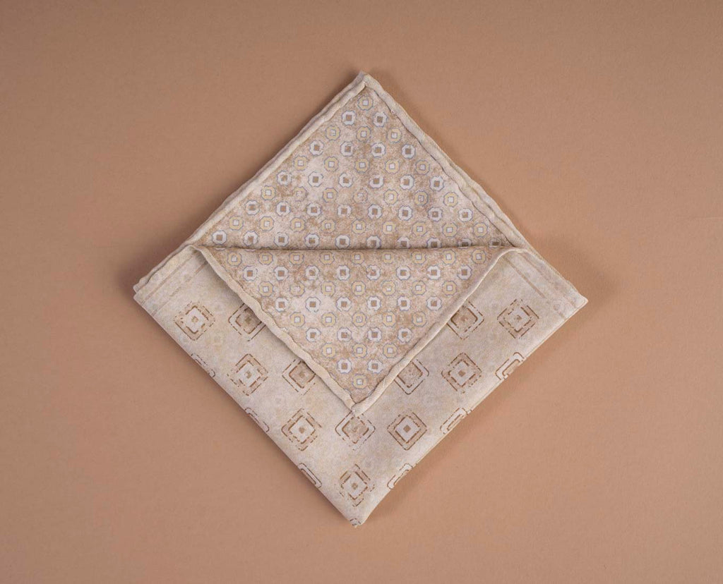 pochette gialla uomo quadretti paolo albizzati